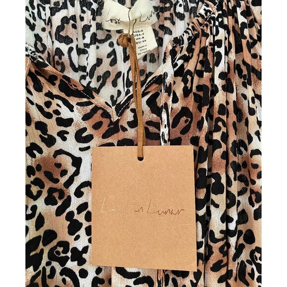 LOST IN LUNAR Leopard Mini Dress – Size 2 US (6 AUS) – NWT - Picture 7 of 11